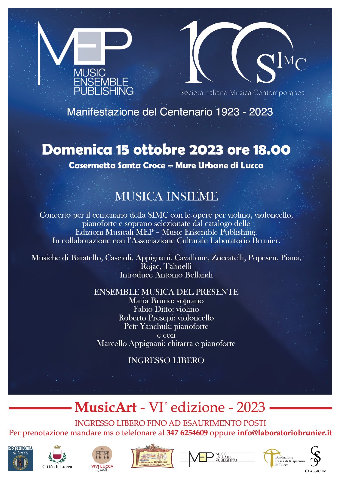 Musica Insieme - la musica del nostro tempo Musica Insieme - la musica del nostro tempo